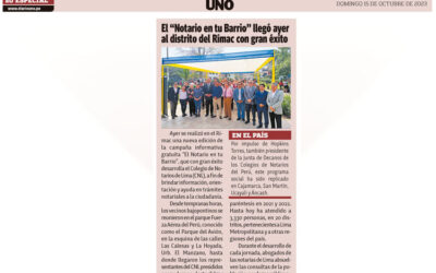 El “Notario en tu Barrio” llegó al distrito del Rímac con gran éxito (Diario Uno)