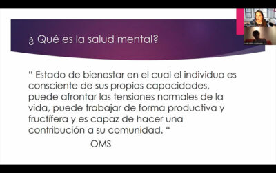 Conferencia “La salud mental en el entorno laboral”