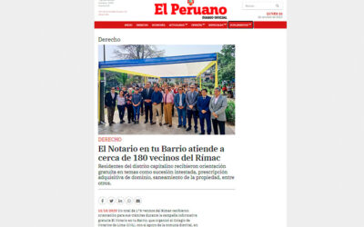 El Notario en tu Barrio atiende a cerca de 180 vecinos del Rímac (Diario El Peruano)