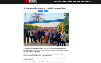 El Notario en tu Barrio atendió a casi 180 vecinos del Rímac (Portal Punto de Encuentro)
